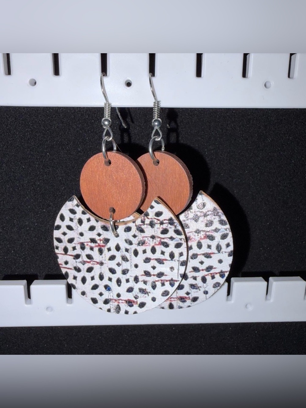 Two-Tier Dangle Earrings